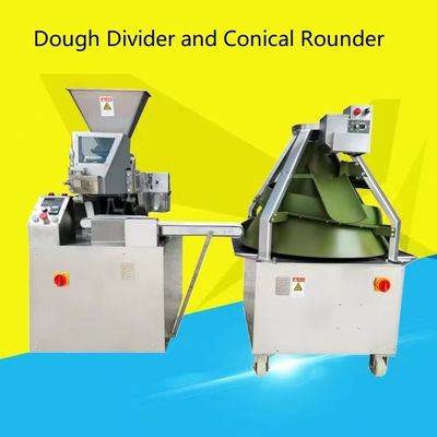 دستگاه تقسیم کننده خمیر پیتزا مارپیچ مخروطی تفلون روکش گرد 4500pcs/H دستگاه تقسیم خمیر نان