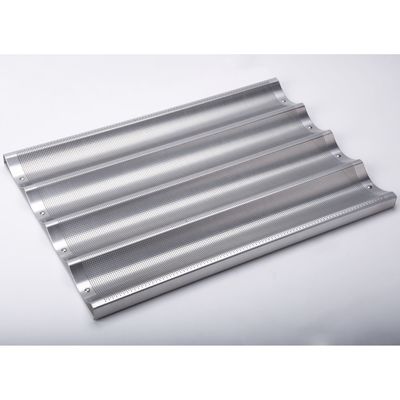 Foodservice NSF 5 نان باگت آلومینیومی لعاب دار سینی پخت تابه نان فرانسوی