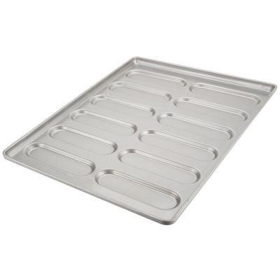 سینی ماهیتابه 41055 فولاد آلومینیومی لعاب دار با انتهای گرد Hoagie Bun