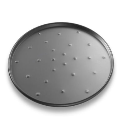 سینی پخت آلومینیومی سوراخ دار 9 اینچی تابه پیتزا گرد سوراخ دار آنودایز شده