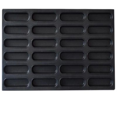 سینی پخت نان هات داگ نچسب 1.5 میلی متر تابه آلومینیومی مشکی